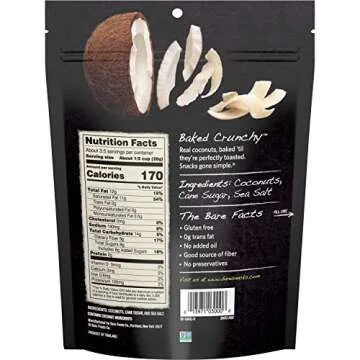 Bare Baked Crunchy Coconut Chips - Healthy Snack Alternative