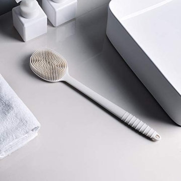 YAMYONE Ultra-Soft Silicone Back Scrubber Long Handle BPA-Free