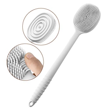 YAMYONE Ultra-Soft Silicone Back Scrubber Long Handle BPA-Free