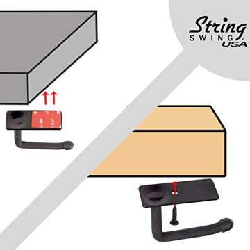 String Swing Headphone Hanger for Easy Access and Organization