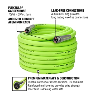 Flexzilla Garden Hose 100ft Kink-Free Lightweight Durable