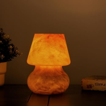 MKolour Glass LED Mushroom Lamps for Cozy Home Decor