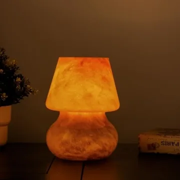 MKolour Glass LED Mushroom Lamps for Cozy Home Decor