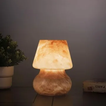 MKolour Glass LED Mushroom Lamps for Cozy Home Decor