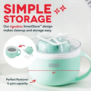 Ice Cream Maker Machine - DASH My Mug Aqua