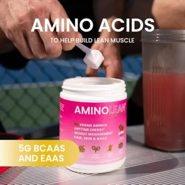 AminoLean Pre Workout Clean Energy Vegan Biotin Berry Elixir