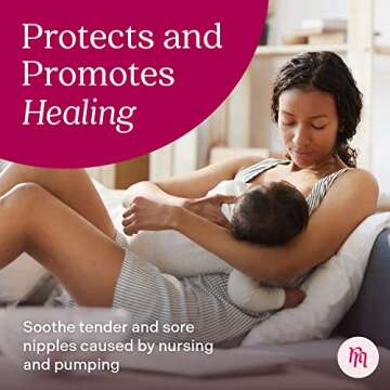 Nurse & Nourish [8 Pads] Hydrogel Pads for Breastfeeding Soreness Support - Immediate Relief Nipple ...