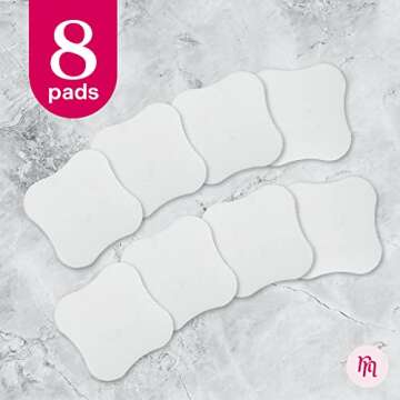 Nurse & Nourish [8 Pads] Hydrogel Pads for Breastfeeding Soreness Support - Immediate Relief Nipple Gel Soothing Pads - Easy Apply Gel Nipple Pads for Breastfeeding - Reusable Form Adjusting Gel Pads