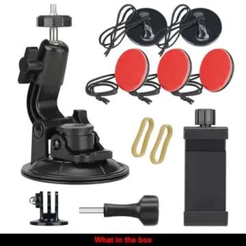 Heavy Duty Car Mount for iPhone & GoPro Video Recording