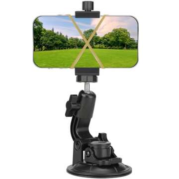 Heavy Duty Car Mount for iPhone & GoPro Video Recording