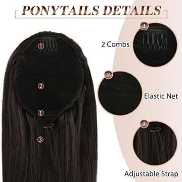 FESHFEN Drawstring Ponytails Extension for Women