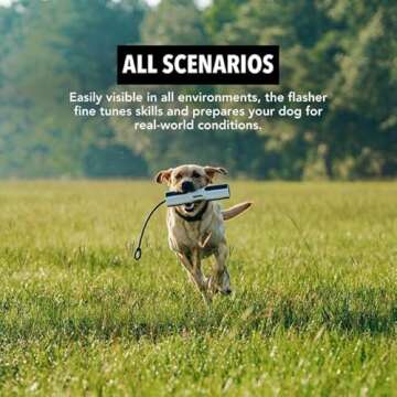 GUNNER Dog Training Bumper - Retriever Training Dummy, Retrieving Dummies for Pets, Bumpers for Water Retrieving with Adjustable Rope, (Flasher)