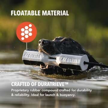 GUNNER Dog Training Bumper - Retriever Training Dummy, Retrieving Dummies for Pets, Bumpers for Water Retrieving with Adjustable Rope, (Flasher)