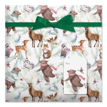 Current Forest Friends Premium Christmas Wrapping Paper Roll