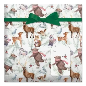Current Forest Friends Premium Christmas Wrapping Paper Roll