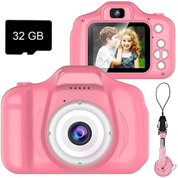 Kids Selfie Camera Ages 3-9 with 32GB SD Card