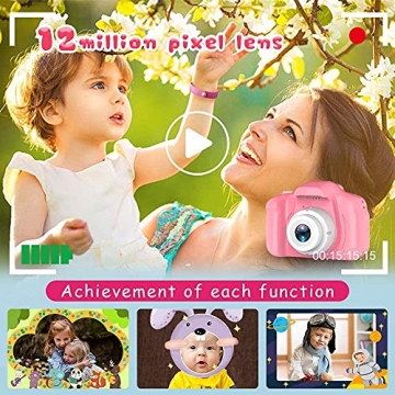 Kids Selfie Camera Ages 3-9 with 32GB SD Card