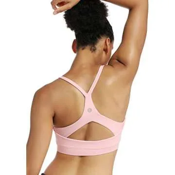 RUNNING GIRL Strappy Sports Bra for Medium Support Women