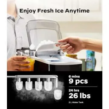 Silonn Smart Countertop Ice Maker with Wi-Fi Control