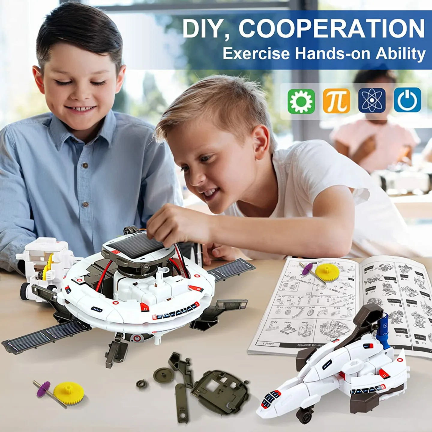 Solar Robot Kit for STEM Learning - Kids 8-12