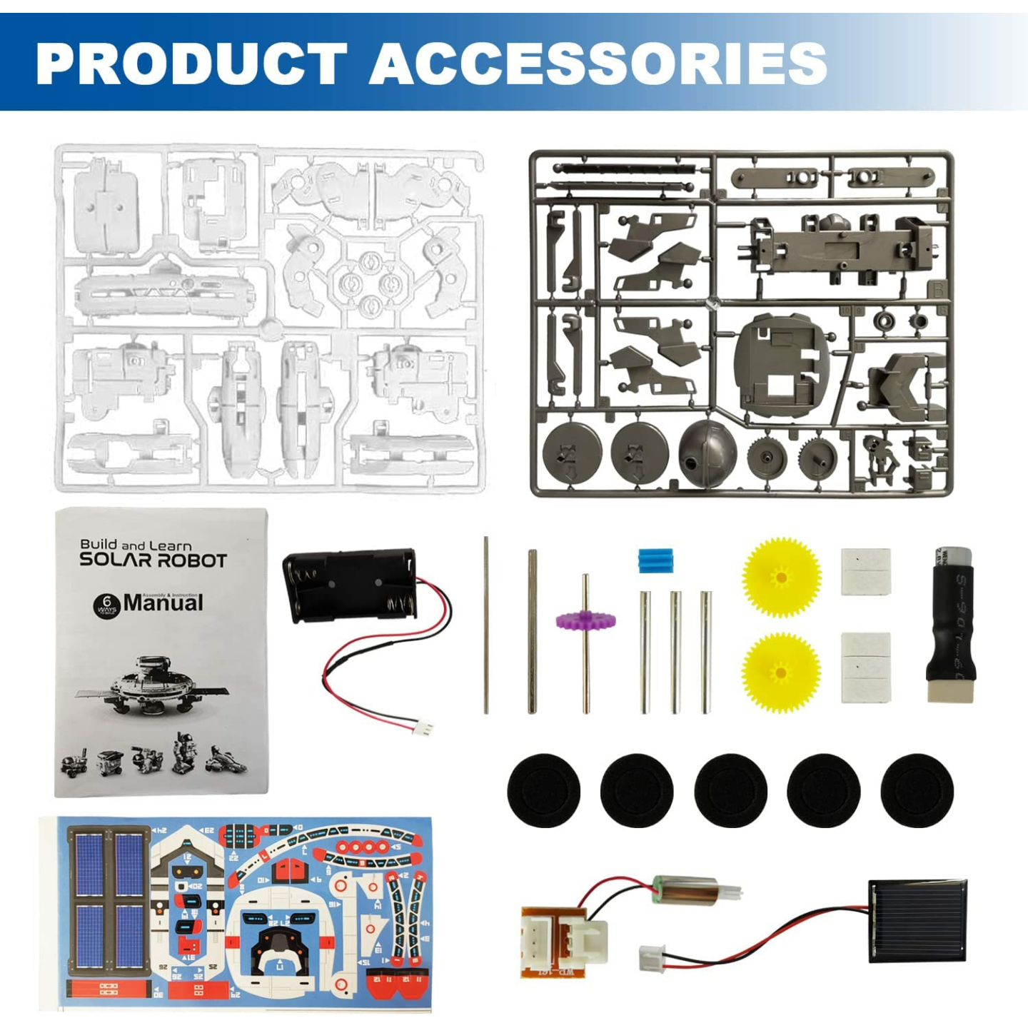 Solar Robot Kit for STEM Learning - Kids 8-12