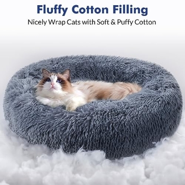 Rabbitgoo Cozy Cat Bed for Small Pets Washable Plush