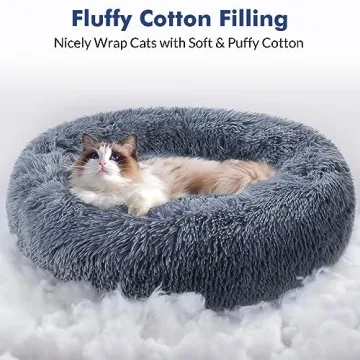 Rabbitgoo Cozy Cat Bed for Small Pets Washable Plush
