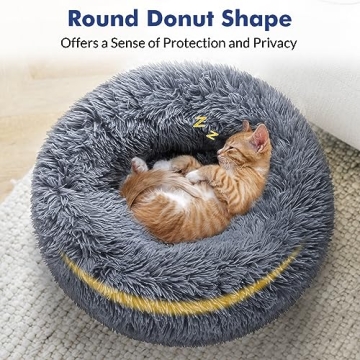 Rabbitgoo Cozy Cat Bed for Small Pets Washable Plush