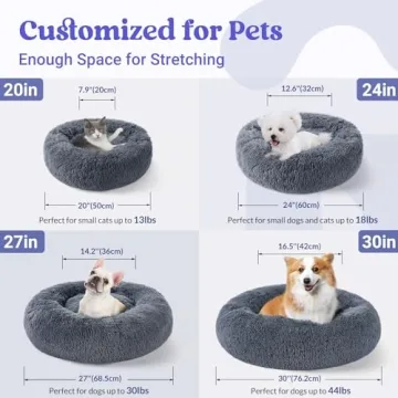 Rabbitgoo Cozy Cat Bed for Small Pets Washable Plush