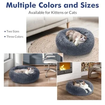 Rabbitgoo Cozy Cat Bed for Small Pets Washable Plush