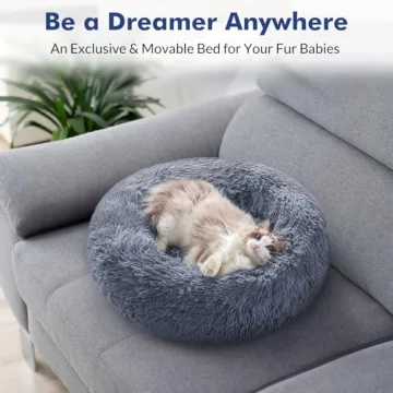 Rabbitgoo Cozy Cat Bed for Small Pets Washable Plush