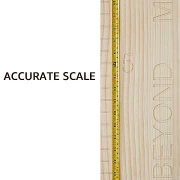 Natural Solid Wood Growth Chart for Kids