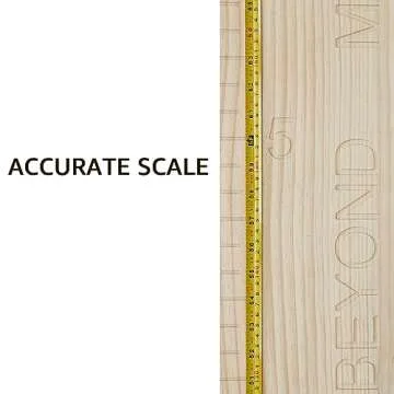 Natural Solid Wood Growth Chart for Kids