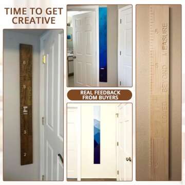 Natural Solid Wood Growth Chart for Kids