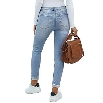luvamia Womens Blue Jeans Womens Lined Jeans Fleece Lined Jeggings Women Denim Plus Size Date Night Outfits Powder Blue Size X-Large Size 16 Size 18