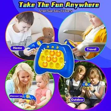 Interactive Light Up Bubble Pop Fidget Toy for Kids