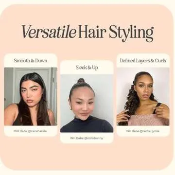 INH Hair Wax Sleek Stick Finishing & Smoothing Vegan Hair Wax Roller | Mess Free, Travel Friendly Styling Product for Flyaways and Frizz. 1.76 oz