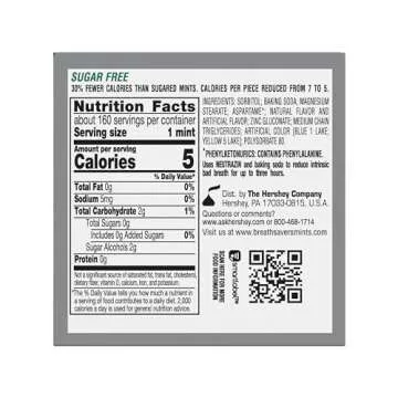 BREATH SAVERS Spearmint Sugar Free Mints Tins - 8 Count