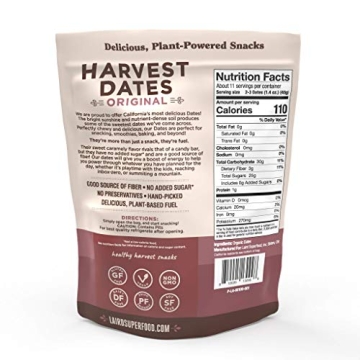 Laird Superfood Harvest Dates Vegan Snack 100% Organic