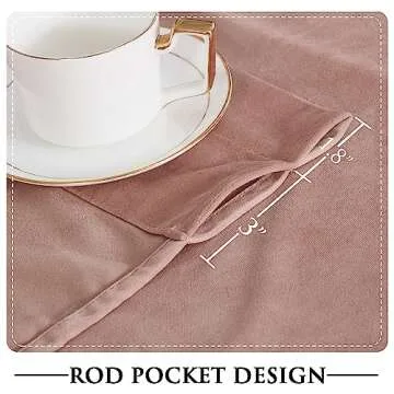 StangH Pink Velvet Curtains 90 inches Long, Nursery Girls Bedroom Privacy Window Drapes Room Darkening Home Decoration for Living Dining Room/Spa/Office, W52 x L90, 2 Panels