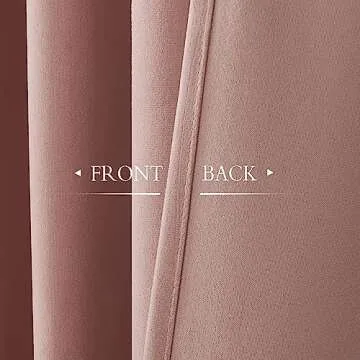 StangH Pink Velvet Curtains 90 inches Long, Nursery Girls Bedroom Privacy Window Drapes Room Darkening Home Decoration for Living Dining Room/Spa/Office, W52 x L90, 2 Panels