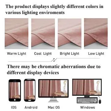 StangH Pink Velvet Curtains 90 inches Long, Nursery Girls Bedroom Privacy Window Drapes Room Darkening Home Decoration for Living Dining Room/Spa/Office, W52 x L90, 2 Panels