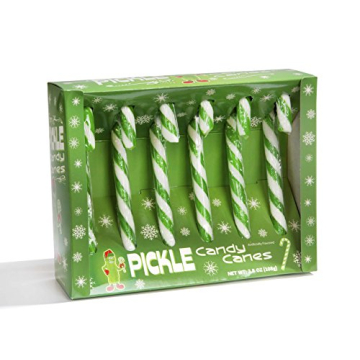 Fancy Pickle Flavored Candy Canes – Quirky Holiday Treats