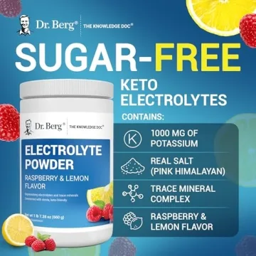 Dr. Berg Keto Electrolyte Powder - 1000 mg Potassium, 100 Servings
