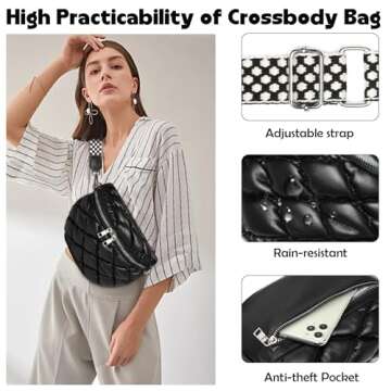 Eslcorri Crossbody Bag - Stylish Vegan Leather Purse