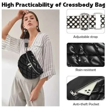 Eslcorri Crossbody Bag - Stylish Vegan Leather Purse