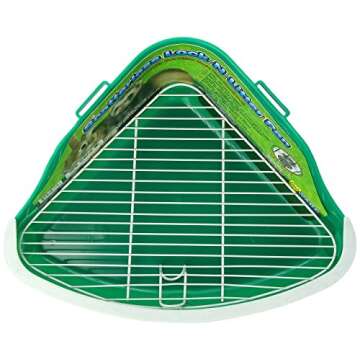 Ware Manufacturing Plastic Scatterless Lock-N-Litter Small Pet Pan (Colors May Vary)