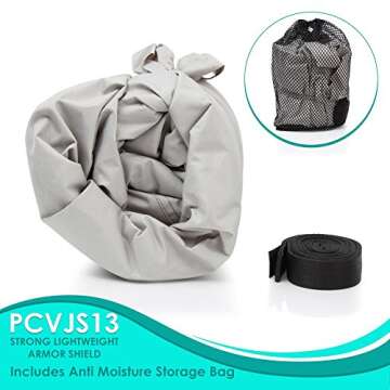 PYLE Boat Cover, Boat, Boat Covers - Heavy Duty Marine Grade Storage Cover, 127” to 138” Length,...