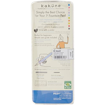 Pilot Kakuno Fountain Pen Clear Barrel Extra Fine Nib