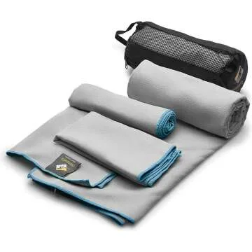 Quick Dry Microfiber Towel Set - 3 Sizes